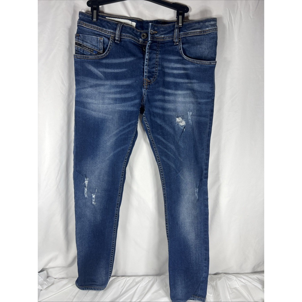 Diesel Women's Jeans Low Rise Dark Wash Size W 34 X L 30‎ Tapered Legs Buttonfly